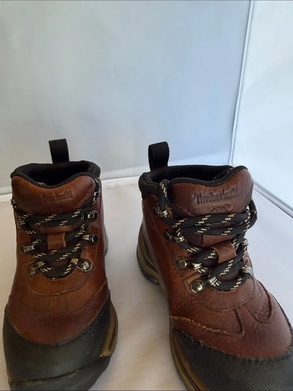 Kids Brown Leather Hiking Boots - Durable Trail Shoes